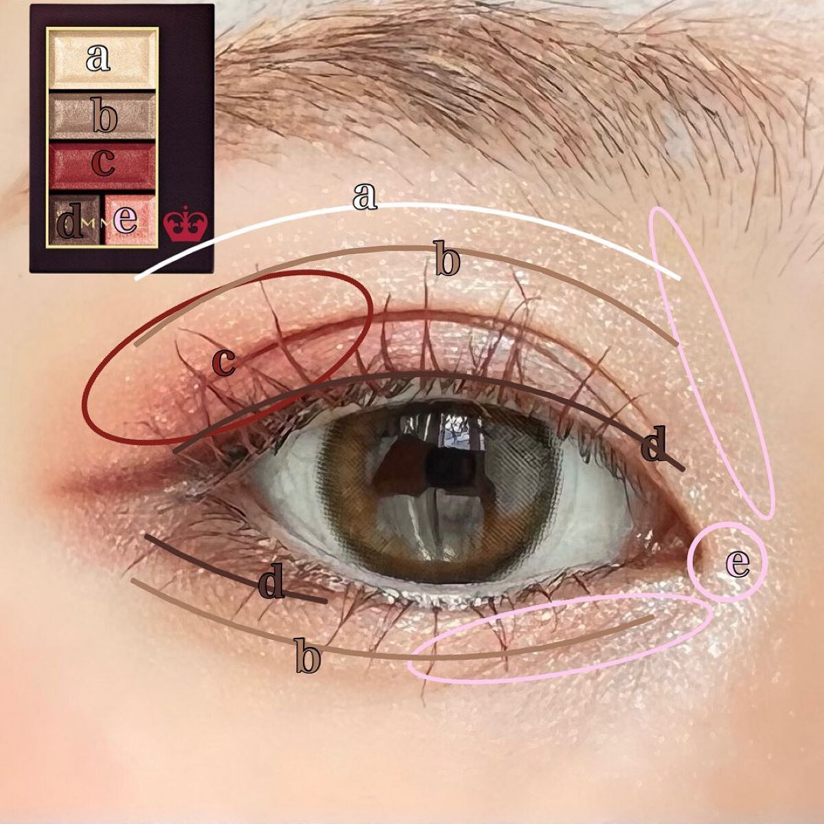 ショコラスウィート アイズ/リンメル ロンドン/アイシャドウパレットを使ったクチコミ(3枚目)