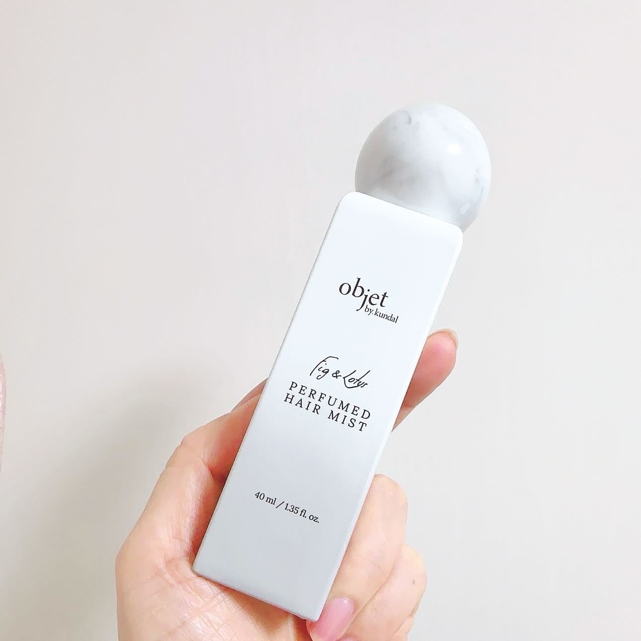 パフュームドヘアミスト フィグ&ロータス/objet by kundal/アウトバストリートメントを使ったクチコミ(7枚目)