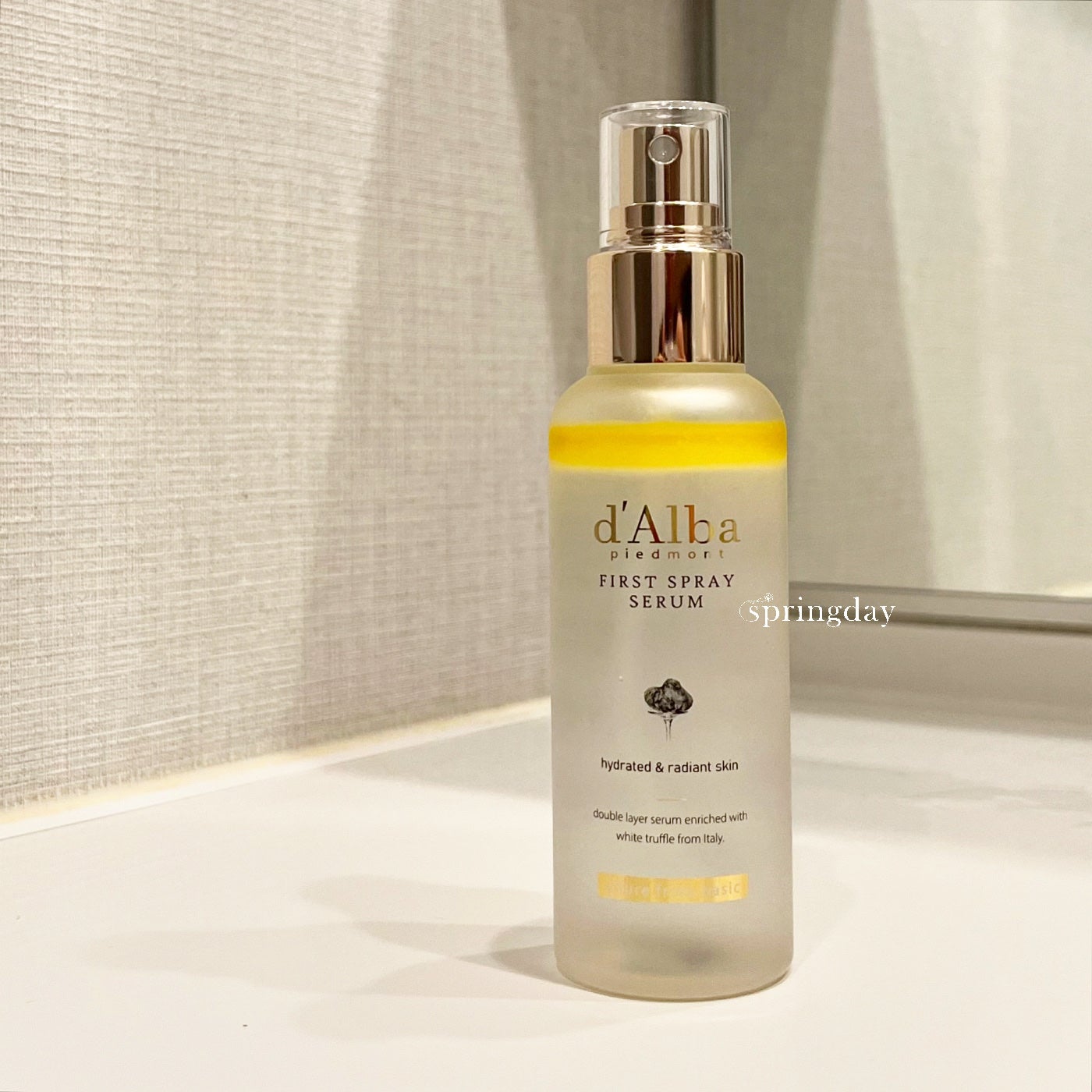 ダルバ ホワイトトリュフファーストスプレーセラム/ダルバ/ミスト状化粧水を使ったクチコミ(1枚目)