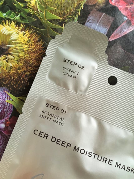 ディープモイスチャー マスク (ケアクリーム付き)/cerXcer/シートマスク・パックを使ったクチコミ(3枚目)