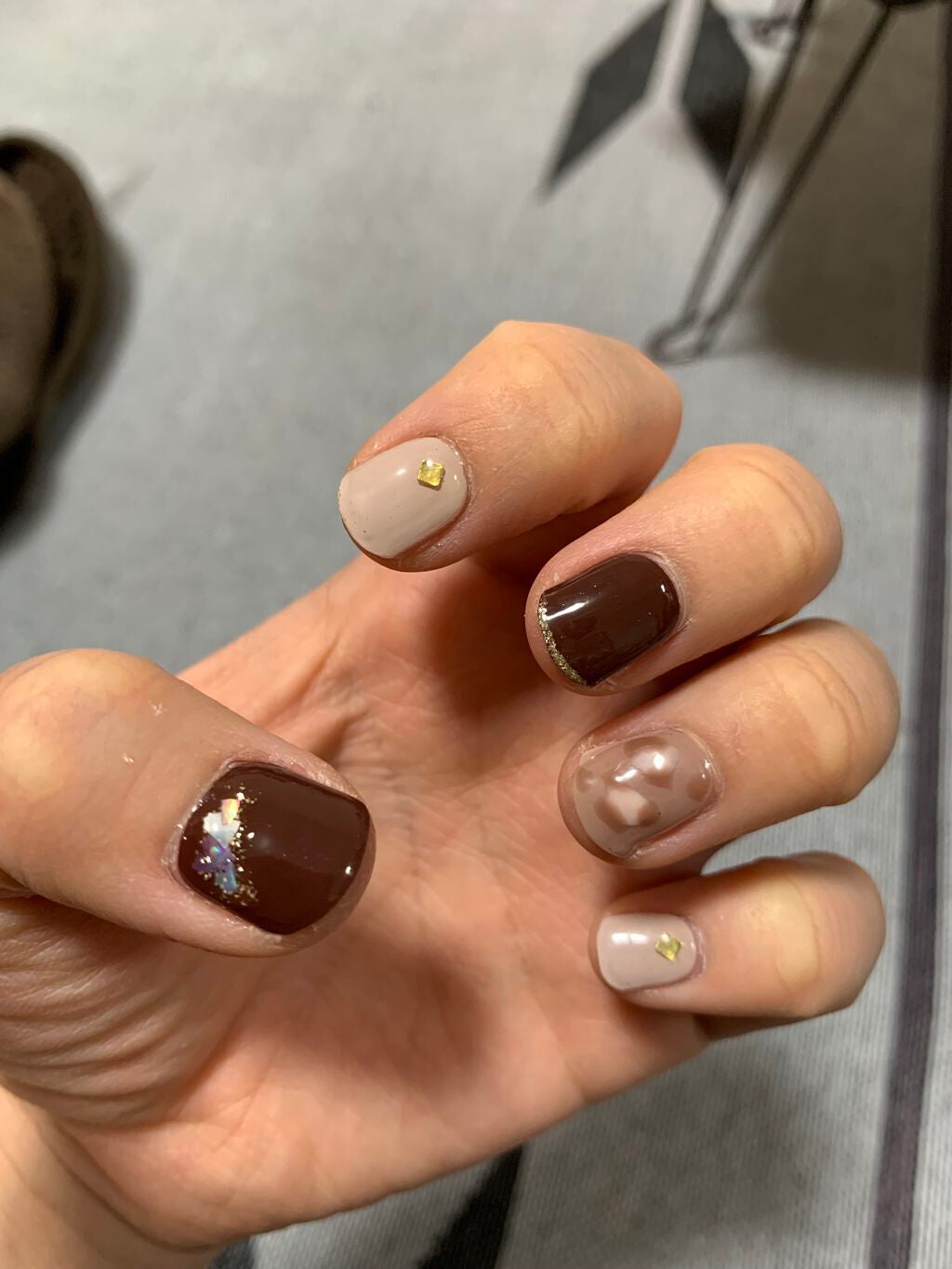 セミキュアジェルネイル(ハンド)/ohora/ネイルシールを使ったクチコミ(2枚目)