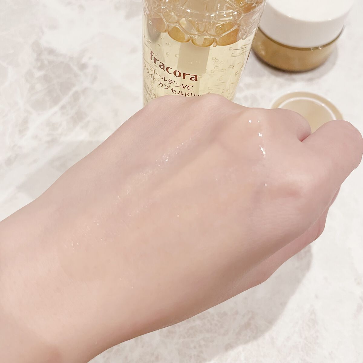 ゴールデンVC ブライト カプセルドリップ/fracora/化粧水を使ったクチコミ(3枚目)