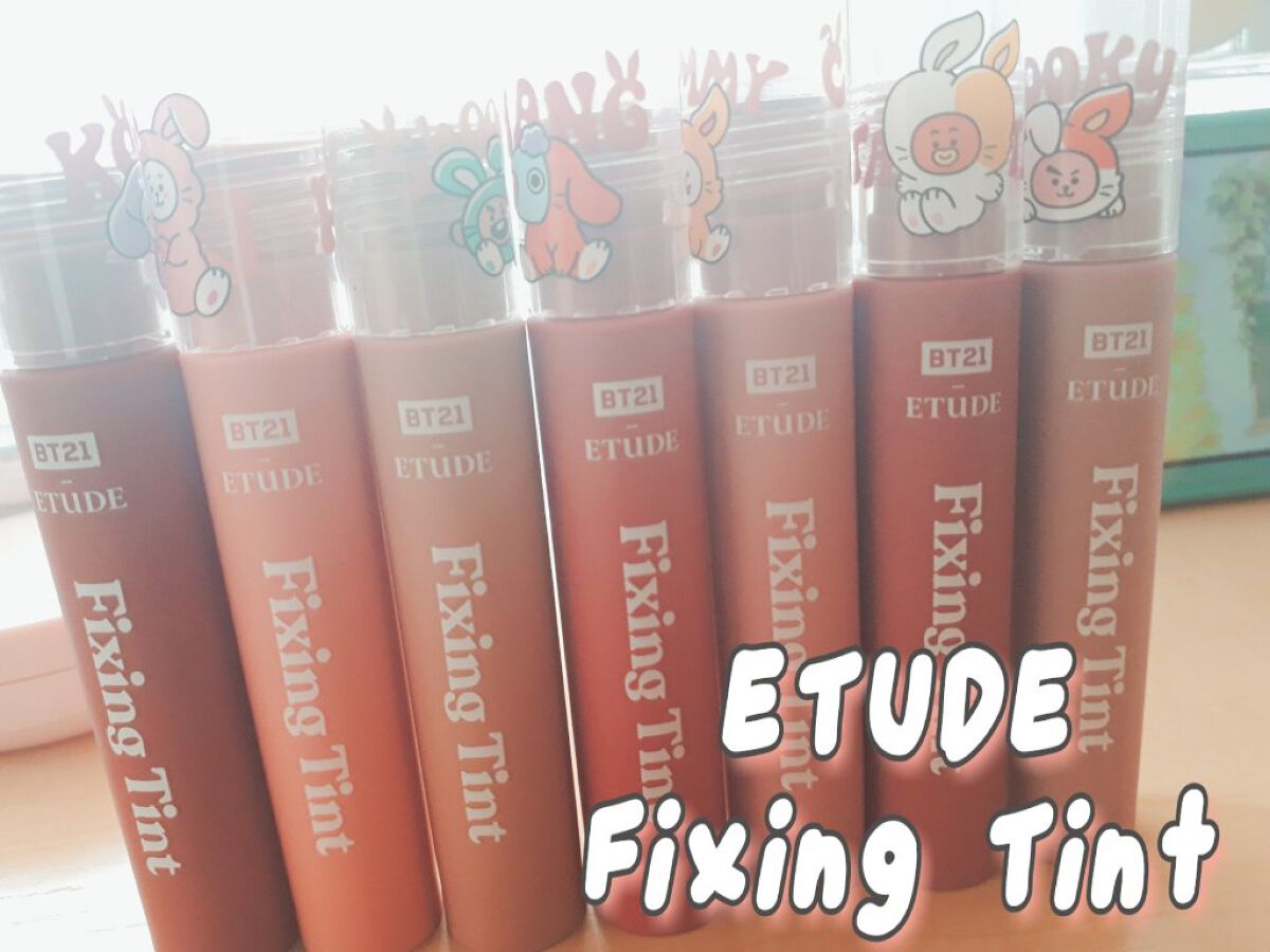 フィクシングティント ミッドナイトCHIMMY/ETUDE/リップティントを使ったクチコミ（1枚目）