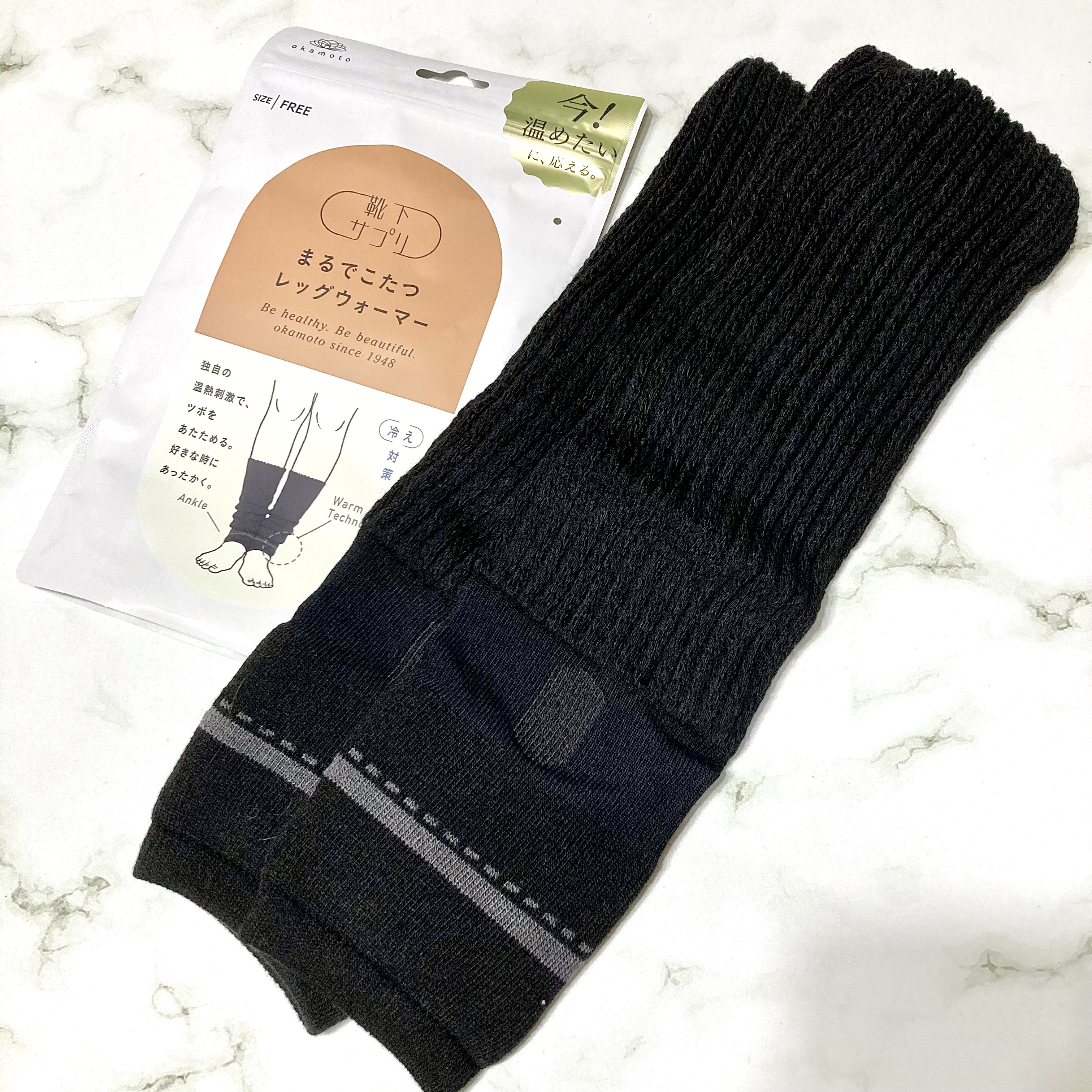 まるでこたつ レディース レッグウォーマー/靴下サプリ/暖かい靴下を使ったクチコミ（3枚目）