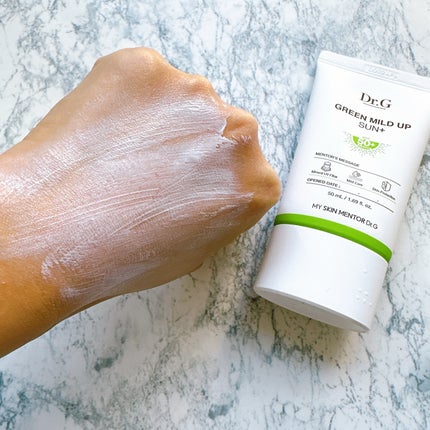 グリーンマイルドアップサンプラス/Dr.G/日焼け止めクリームを使ったクチコミ(4枚目)