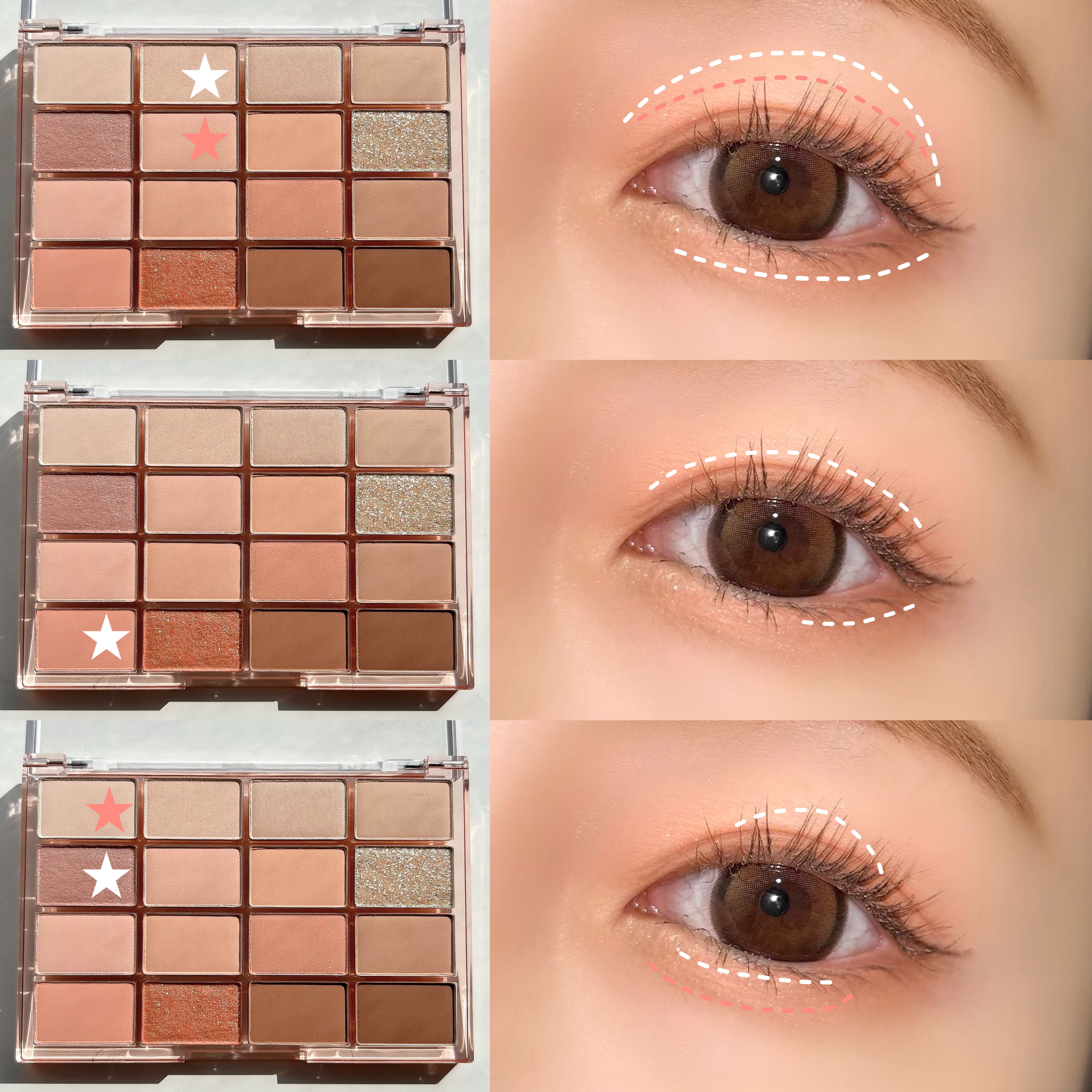 ソフトブラーリングアイパレット/wakemake/アイシャドウパレットを使ったクチコミ（3枚目）