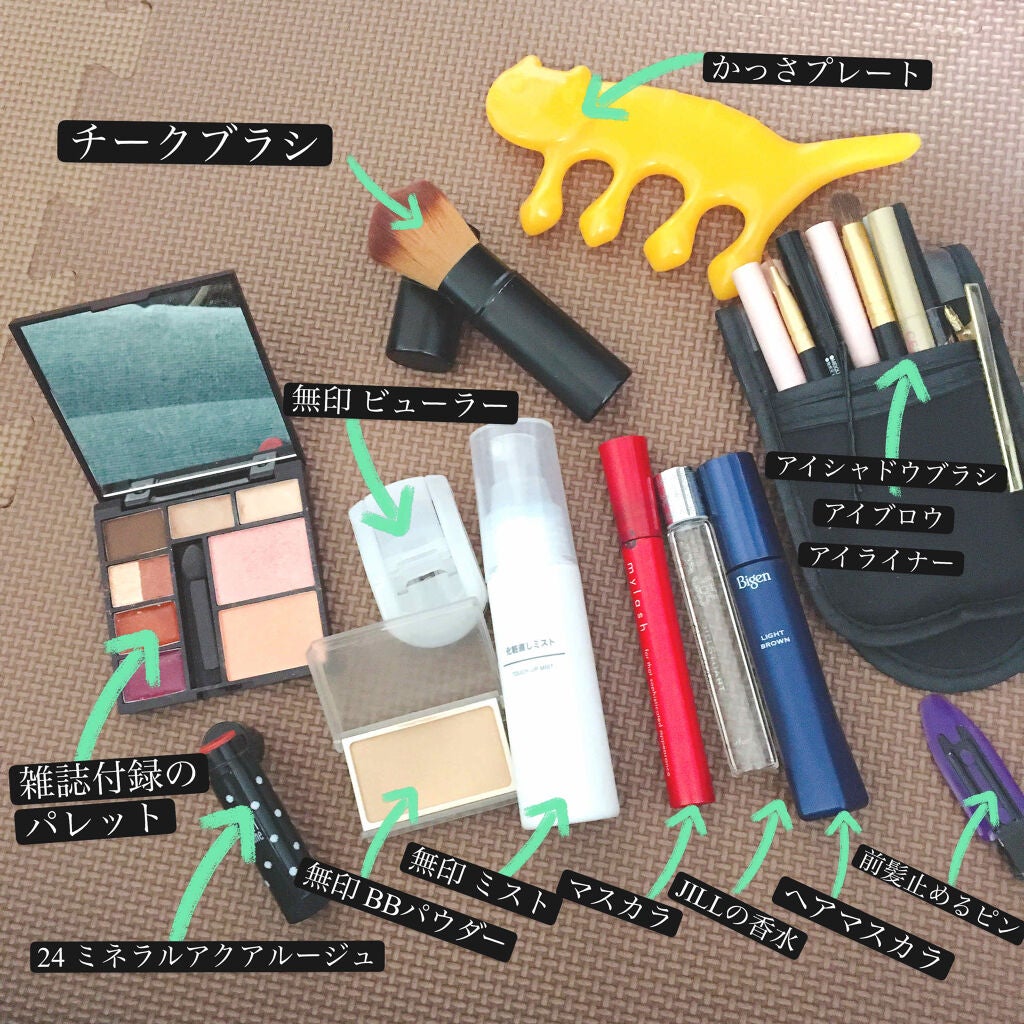 ナイロン手付ポーチ/無印良品/化粧ポーチを使ったクチコミ(1枚目)