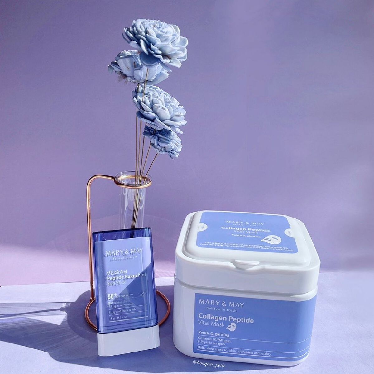 ヴィーガンペプチドバクチオールサンスティック SPF50+ PA++++/MARY&MAY/日焼け止めスティックを使ったクチコミ(1枚目)