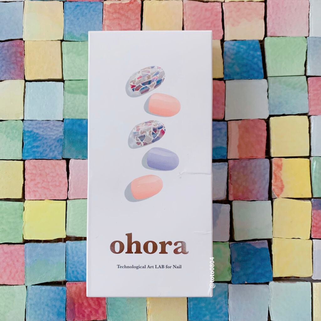 セミキュアジェルネイル(ハンド)/ohora/ネイルシールを使ったクチコミ(2枚目)