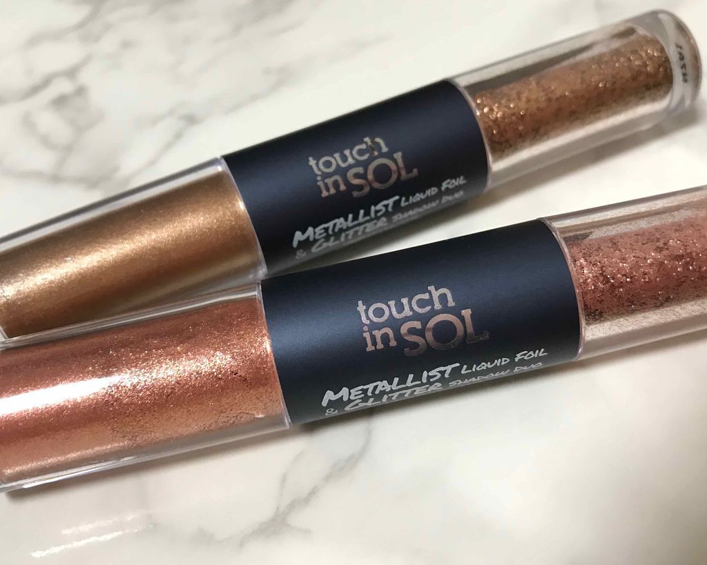タッチインソル METALLISTグリッターシャドウデュオ/touch in SOL /グリッターを使ったクチコミ（1枚目）