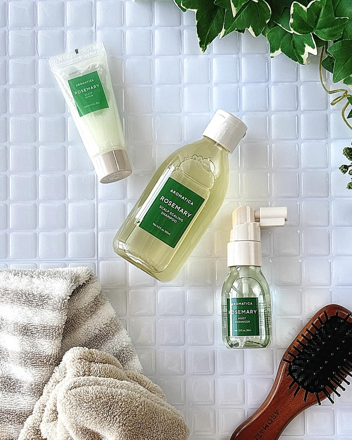 ローズマリールートエンハンサー/AROMATICA/頭皮ローションを使ったクチコミ（2枚目）