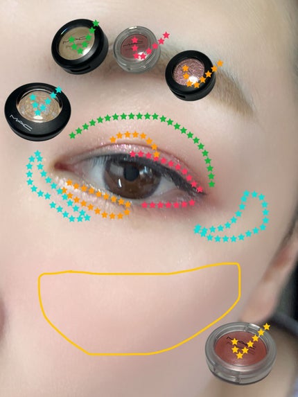 スモール アイシャドウ キープ ステイル(限定)/M・A・C/単色アイシャドウを使ったクチコミ(3枚目)