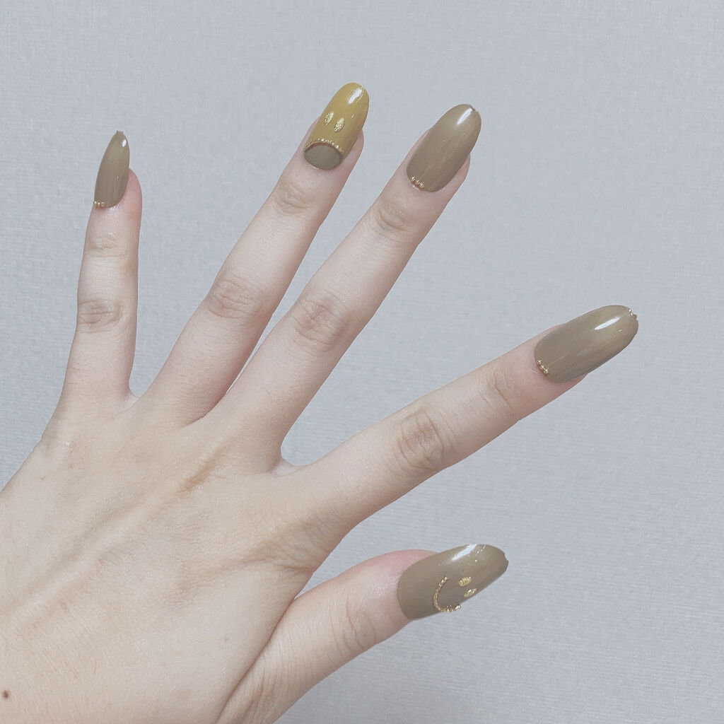 アーティスティックネールズ(トップ＆ベース)/MAJOLICA MAJORCA/ネイルトップコートを使ったクチコミ（2枚目）