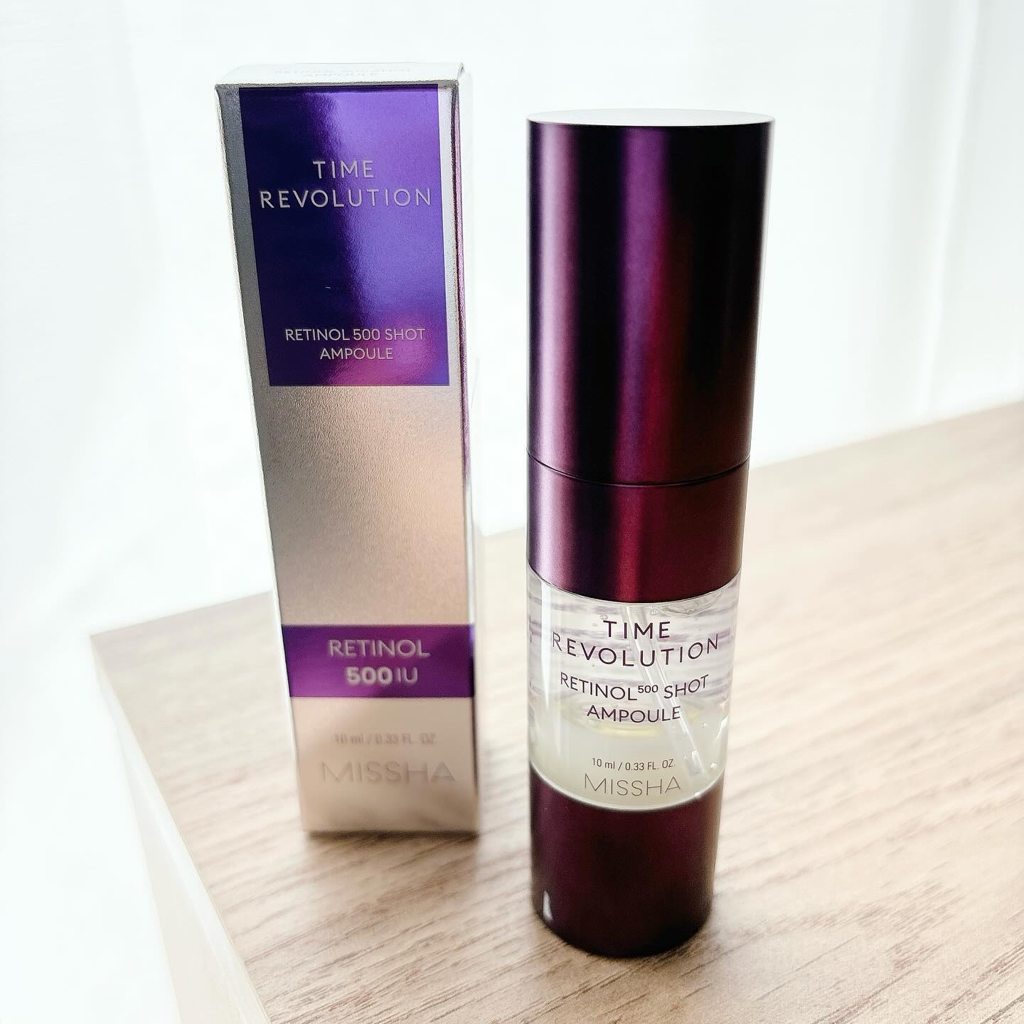 ミシャ タイムレボリューション レチ500ショット美容液/MISSHA/美容液を使ったクチコミ（1枚目）