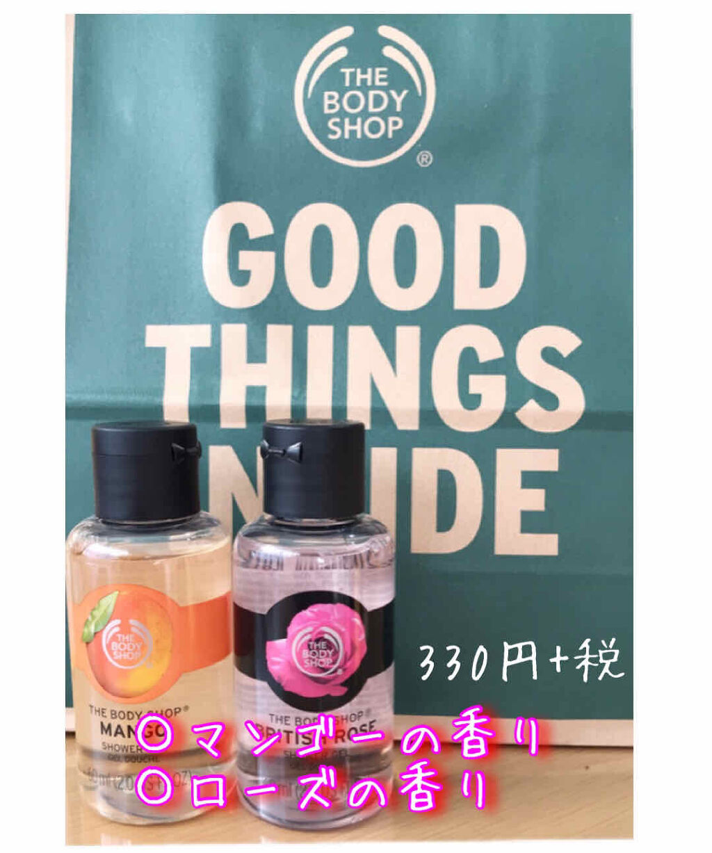 THE BODY SHOP シャワージェル マンゴーのクチコミ「#BODYSHOP
#シャワージェル(ボディシャンプー)
マンゴー
ブリティッシュローズ
60.....」（1枚目）