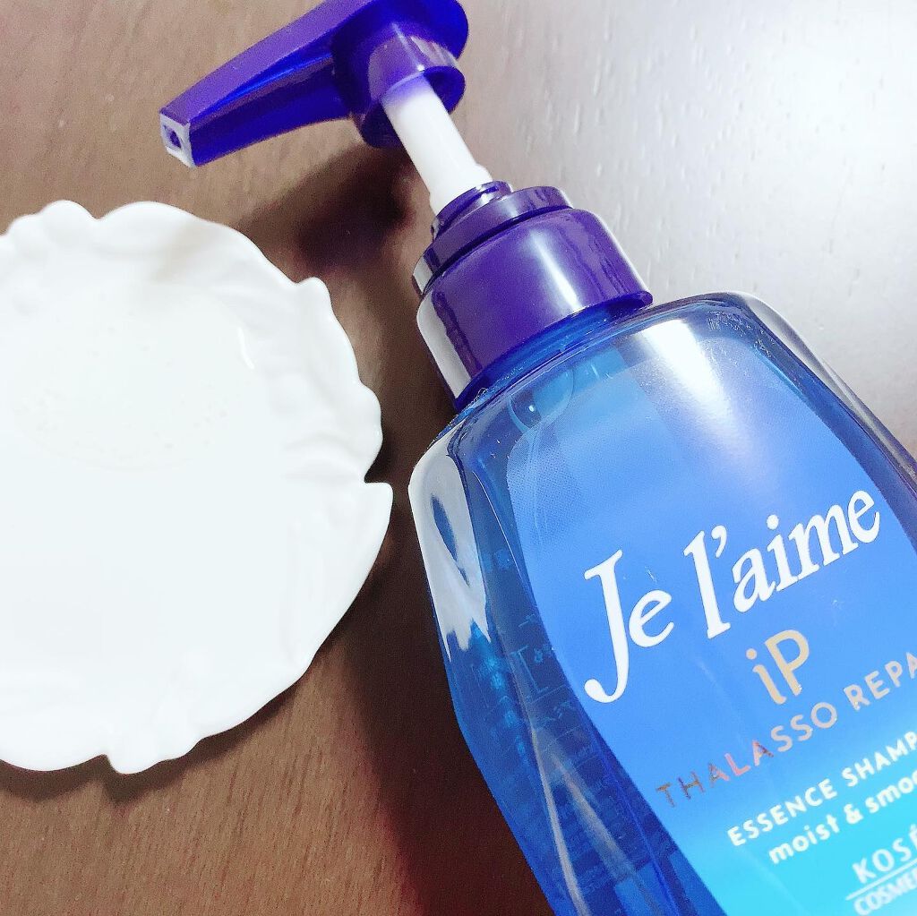 iP タラソリペア 補修美容液 シャンプー/トリートメント (モイスト＆スムース)/Je l'aime/市販シャンプーを使ったクチコミ（2枚目）