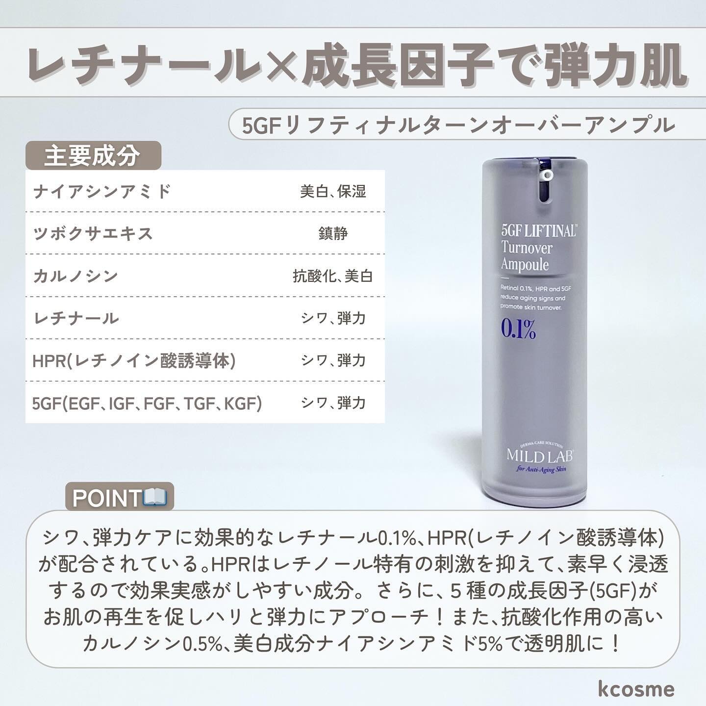 5GF リフティナル ターンオーバー 美容液/Mildlab/美容液を使ったクチコミ（3枚目）