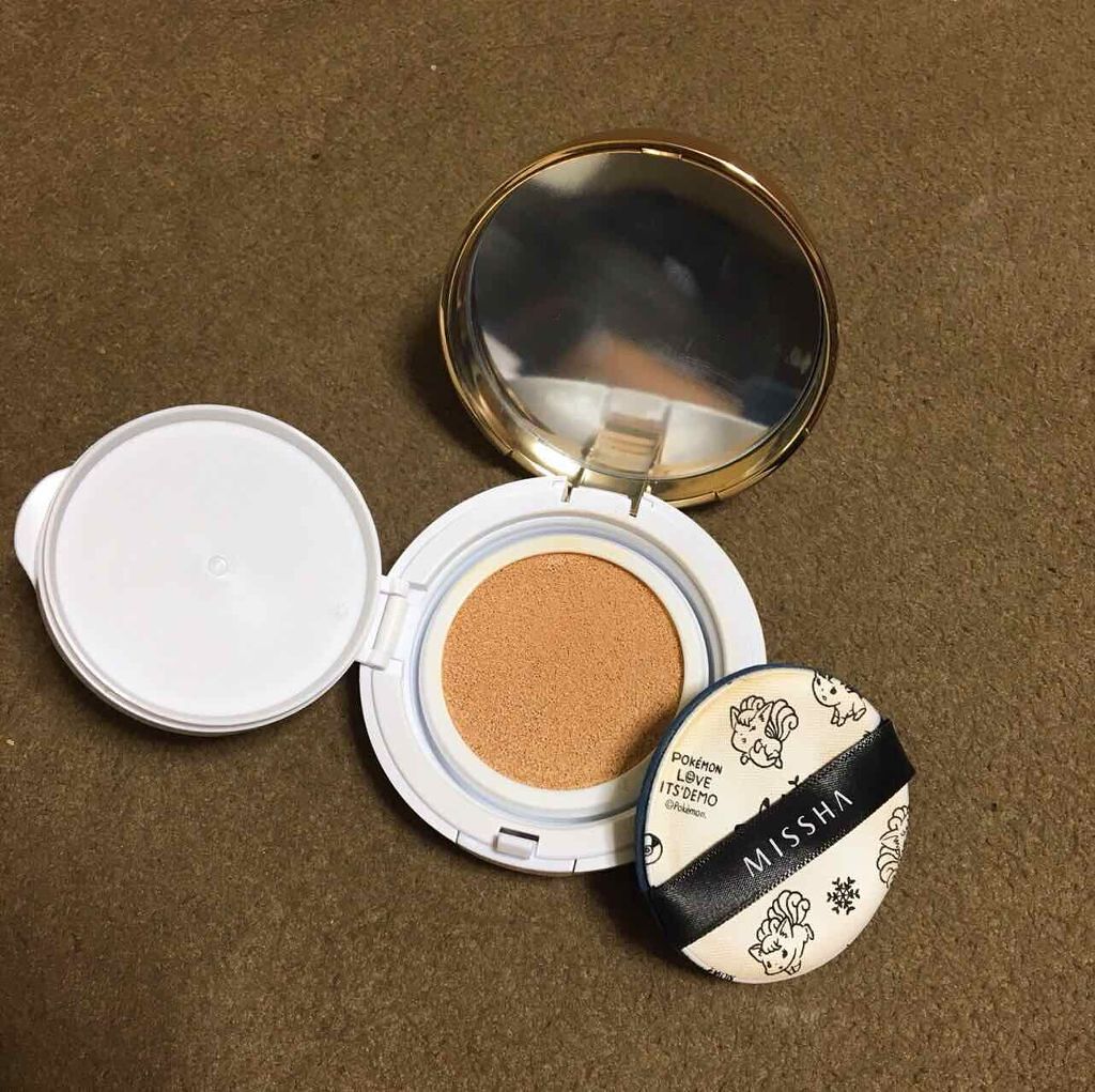 M クッション ファンデーション(モイスチャー)/MISSHA/クッションファンデーションを使ったクチコミ（2枚目）