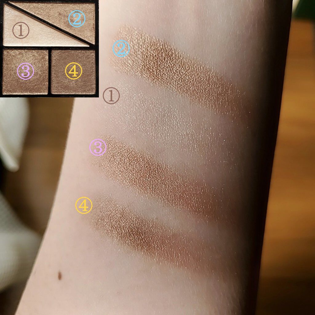 UR GLAM　VELVET EYE COLOR PALETTE/U R GLAM/アイシャドウパレットを使ったクチコミ（3枚目）