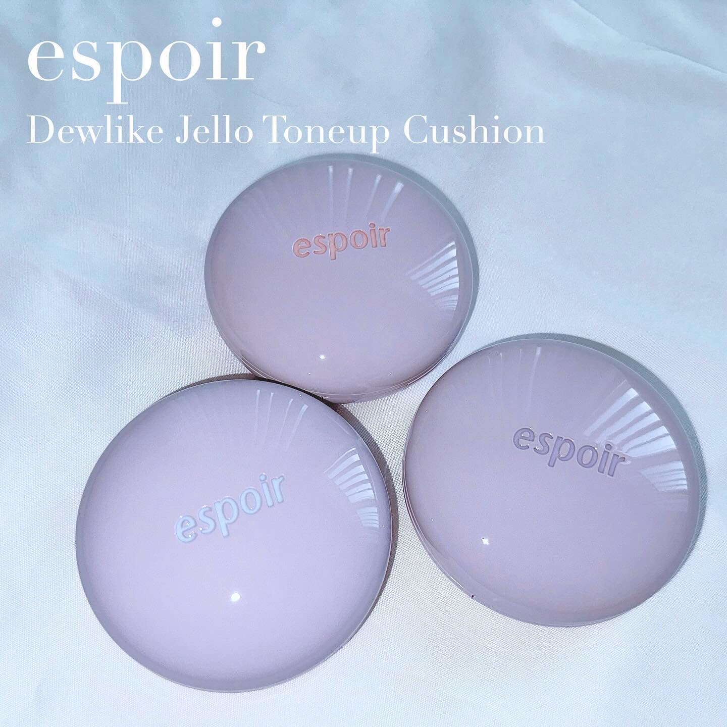 デューライクジェロー トーンアップクッション 01 ヌーディーピーチ/espoir/化粧下地を使ったクチコミ（2枚目）