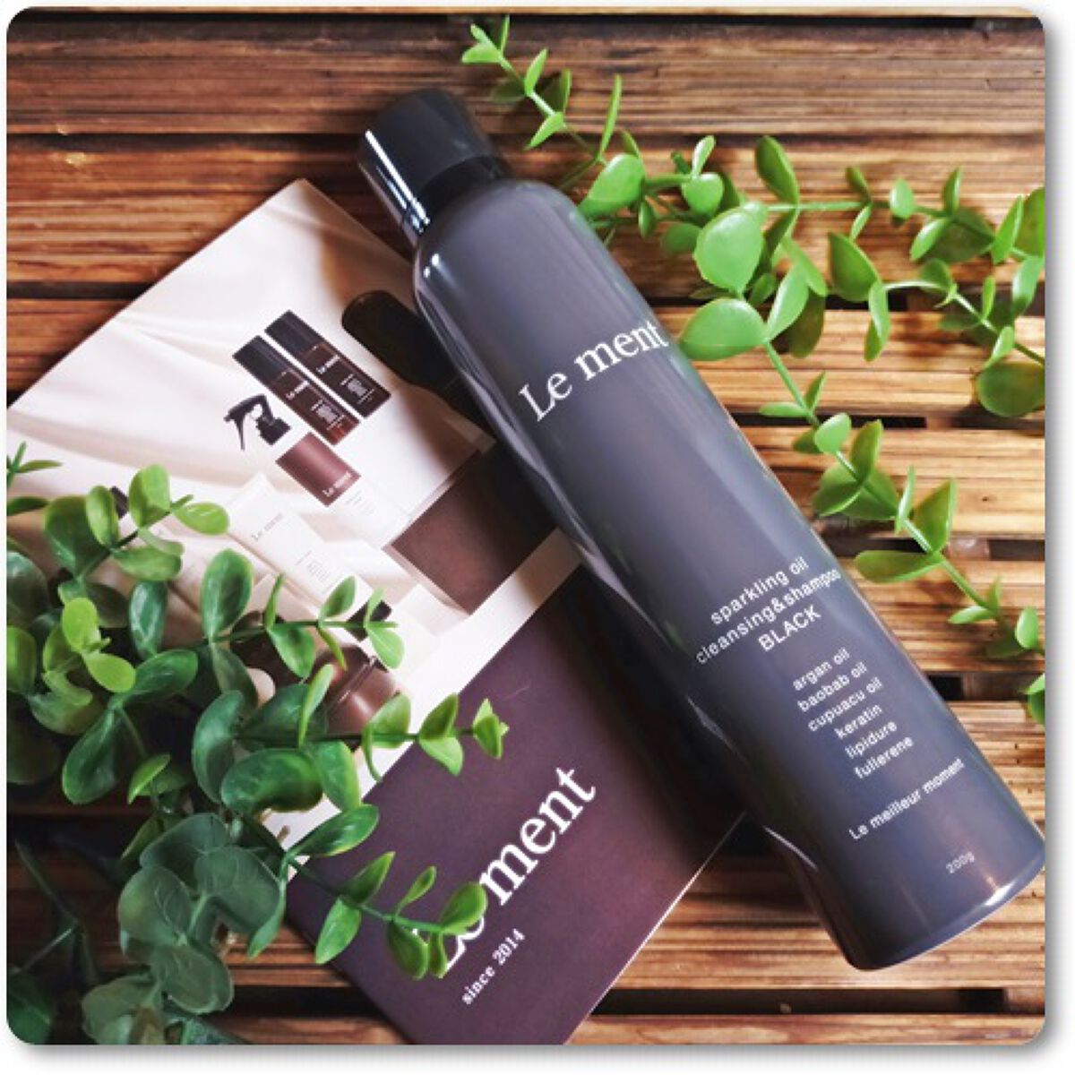 スパークリングオイル クレンジング&シャンプー ブラック /Le ment/市販シャンプーを使ったクチコミ(1枚目)