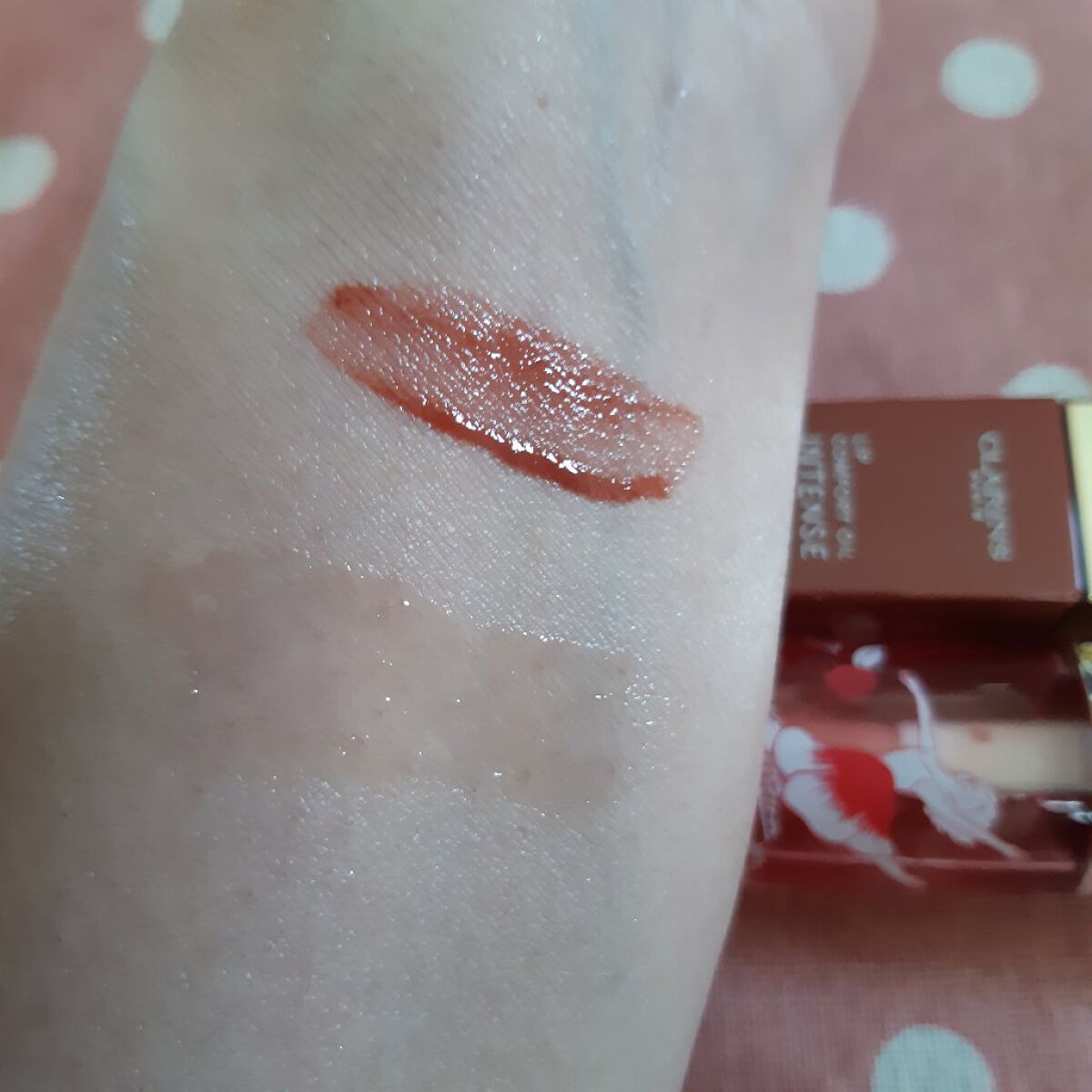 コンフォート リップオイル インテンス/CLARINS/リップグロスを使ったクチコミ(2枚目)