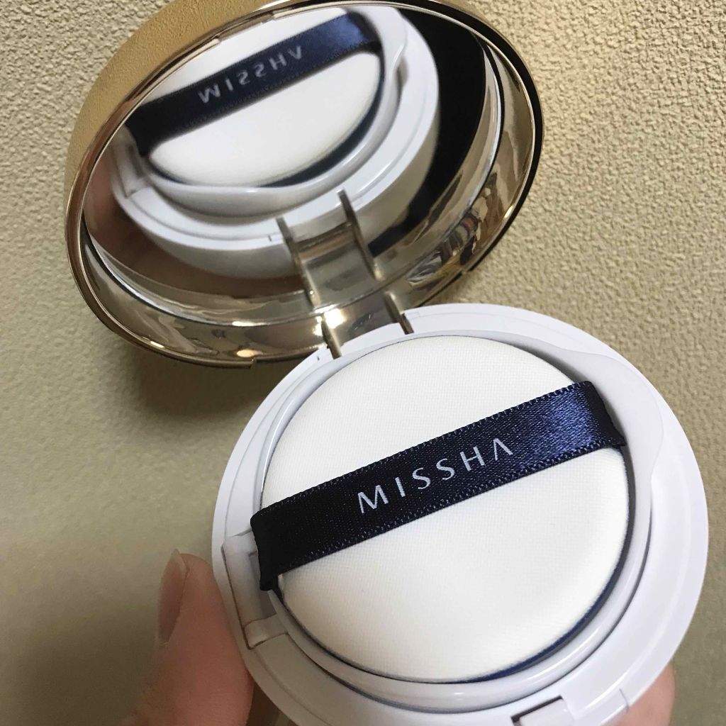 M クッション ファンデーション(モイスチャー)/MISSHA/クッションファンデーションを使ったクチコミ(1枚目)