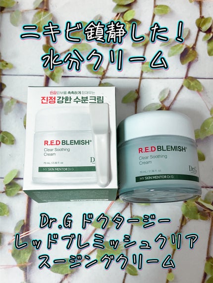 レッドブレミッシュ クリアスージングクリーム/Dr.G/フェイスクリームを使ったクチコミ(1枚目)