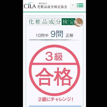 あゆぱか on LIPS 「ノリで日本化粧品検定3級をWEB無料受験したら、2回目で95%..」（3枚目）