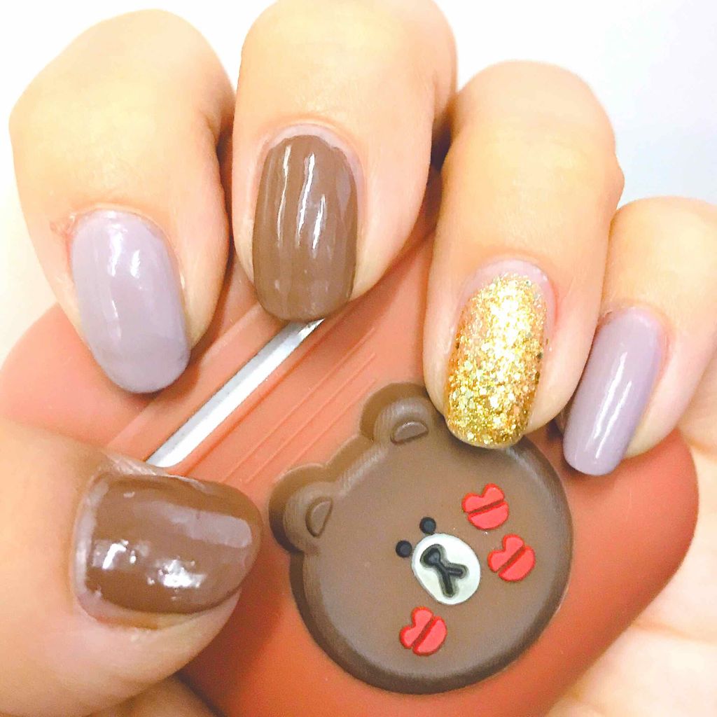 カラフルネイルズ N22 スパークリングゴールド/キャンメイク/マニキュアを使ったクチコミ（1枚目）