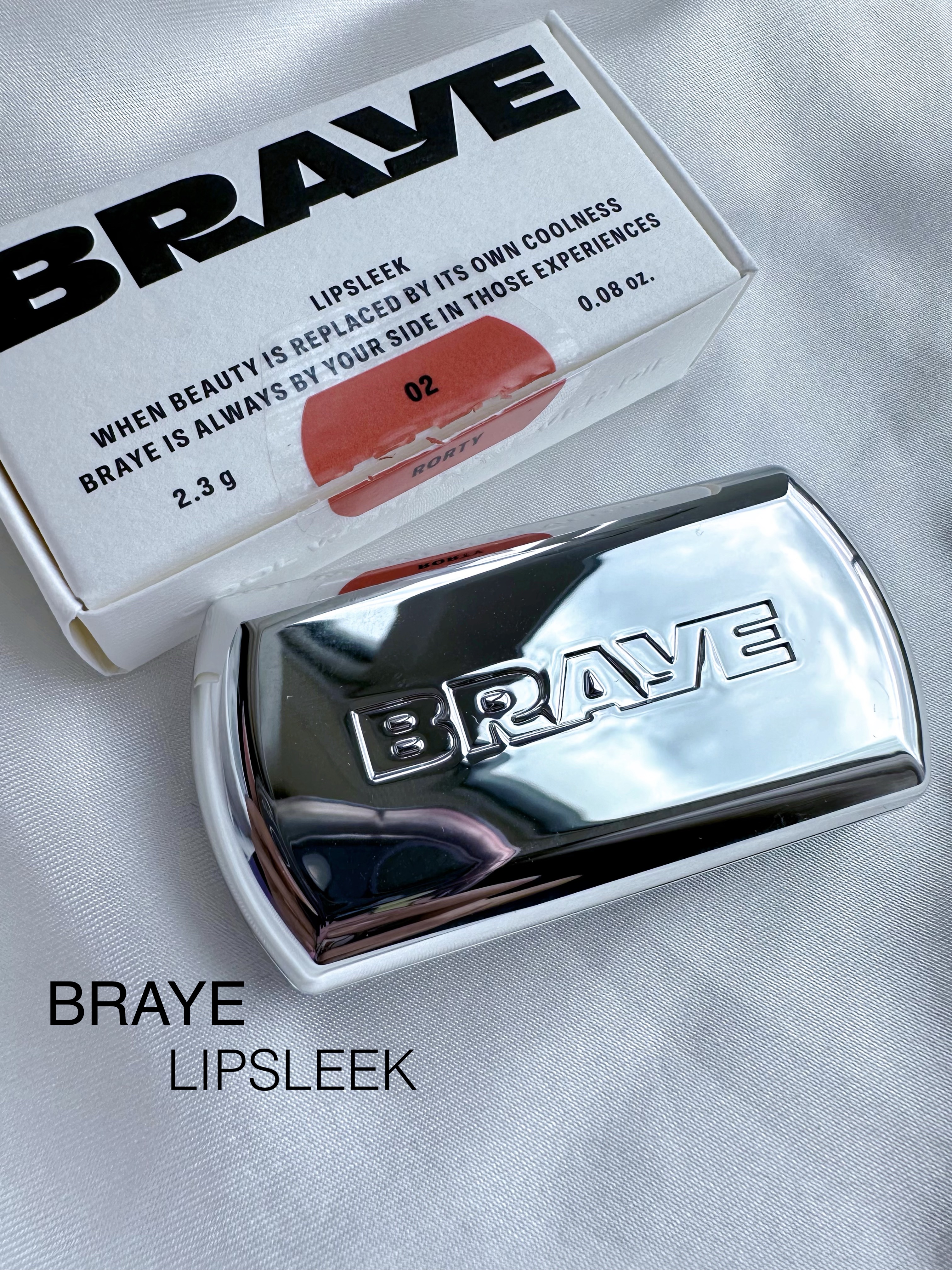 BRAYE LIPSLEEK 02ローティ/BRAYE/口紅を使ったクチコミ（2枚目）