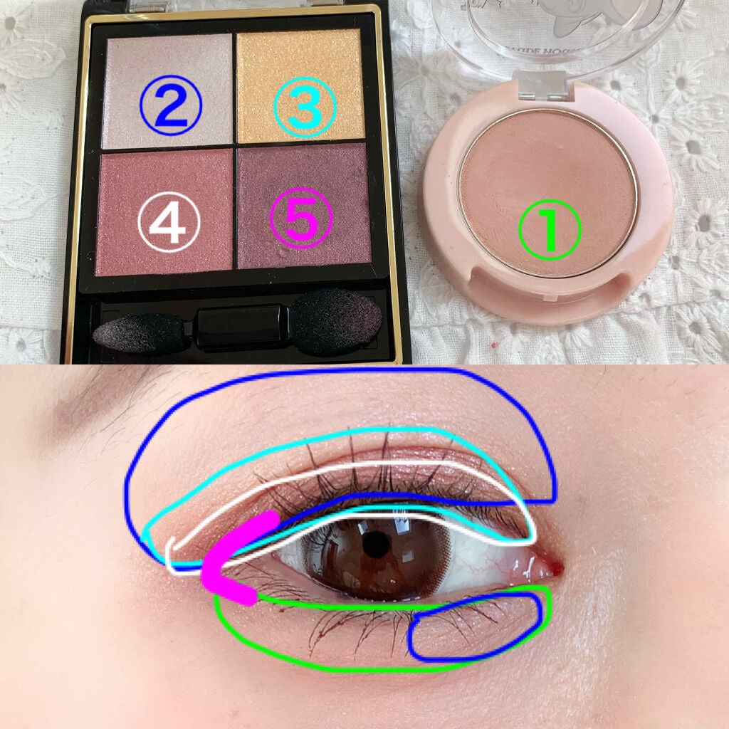 リアルクローズシャドウ/excel/アイシャドウパレットを使ったクチコミ(3枚目)