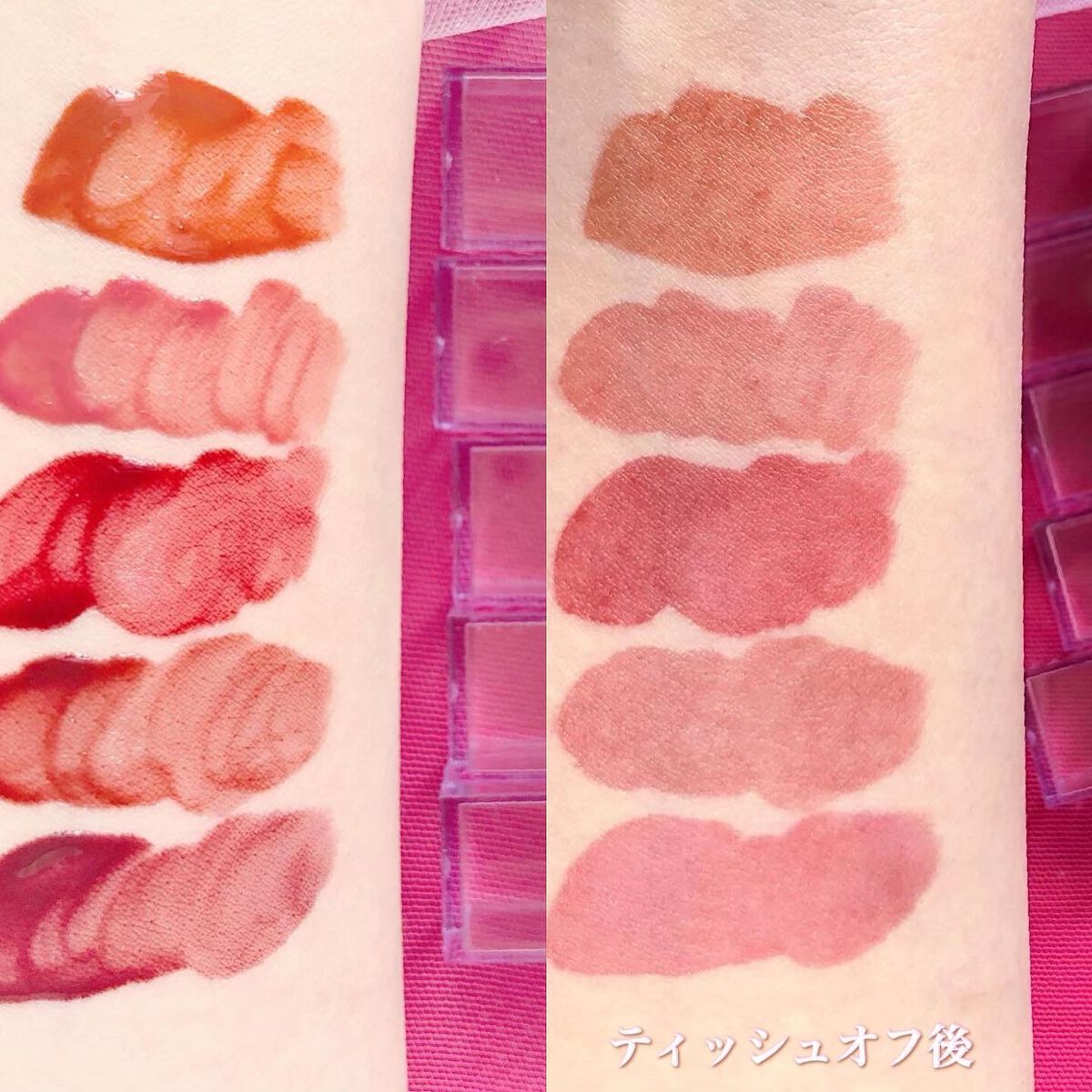 ザ ウォータリーデューティント/MERZY/リップティントを使ったクチコミ(3枚目)