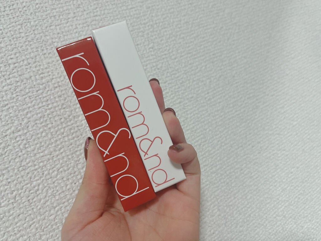 ジューシーラスティングティント/rom&nd/リップティントを使ったクチコミ(1枚目)