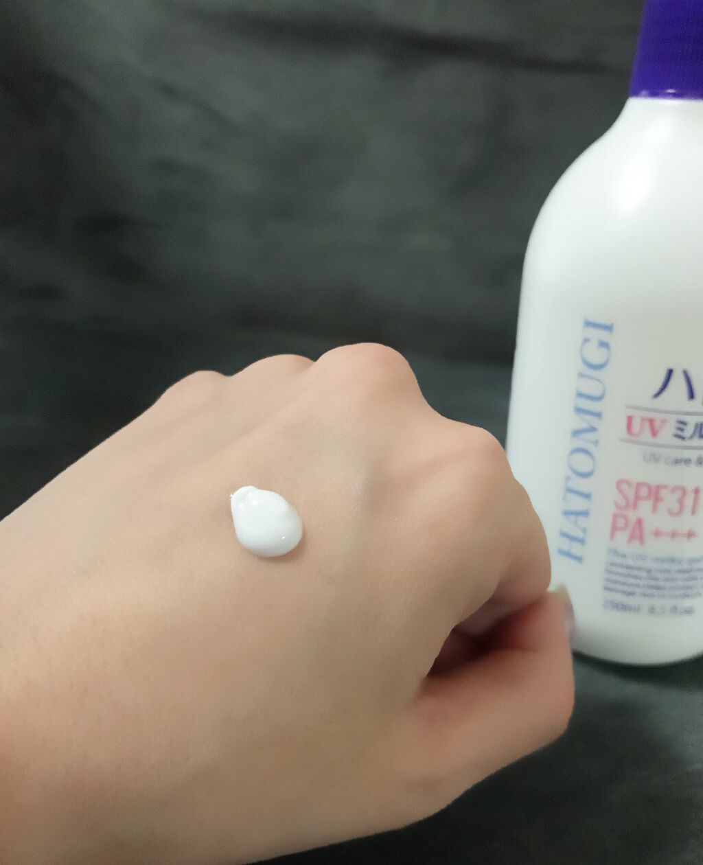 ハトムギ UVミルキージェル/麗白/日焼け止めミルクを使ったクチコミ（2枚目）
