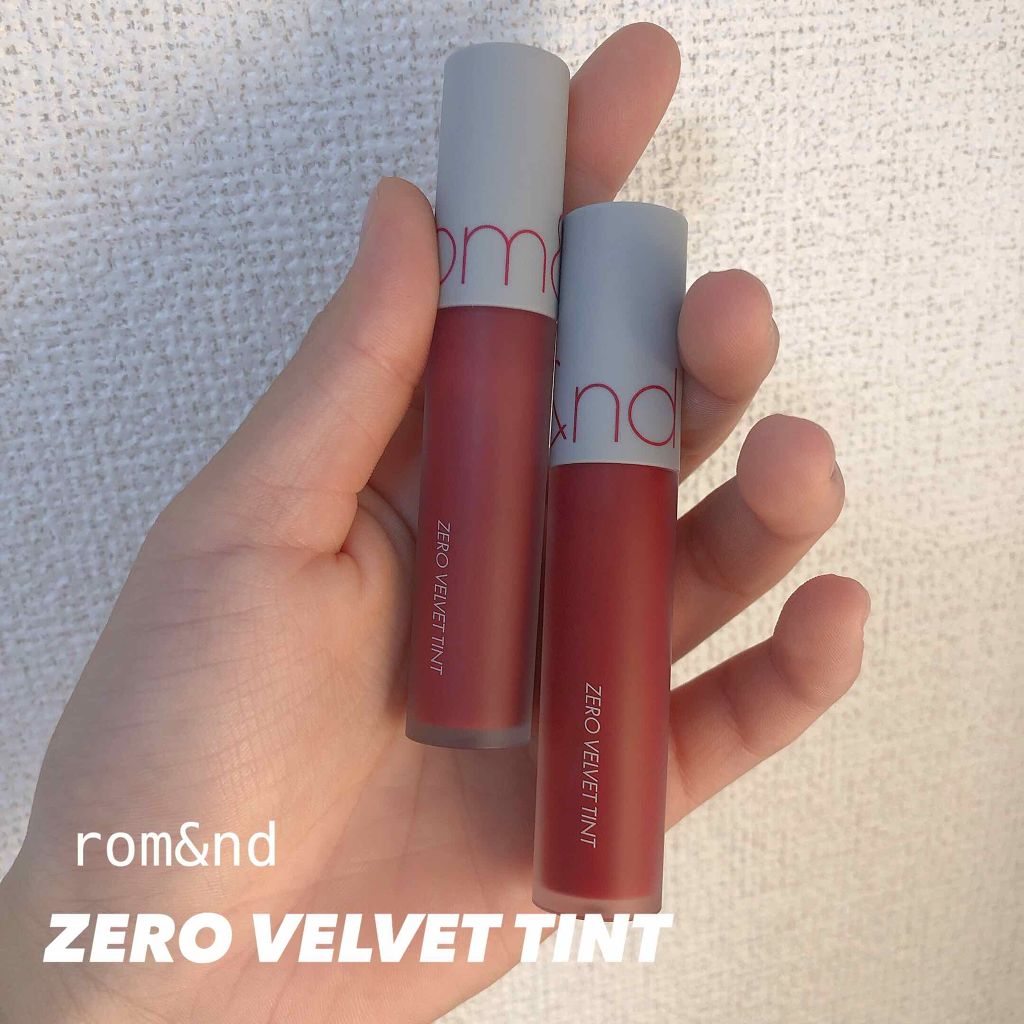 ゼロベルベットティント/rom&nd/リップティントを使ったクチコミ（1枚目）