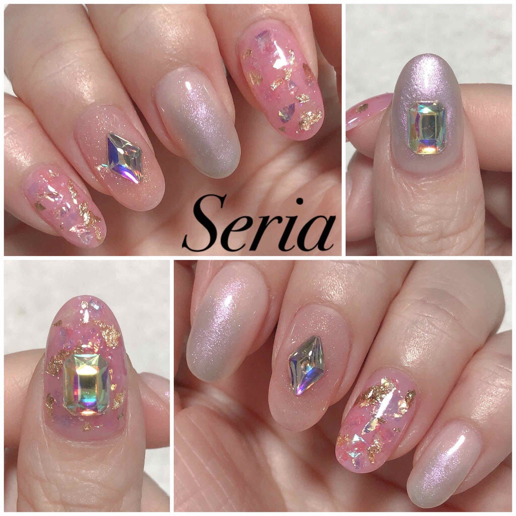 ネイルホイル/セリア/ネイルシールを使ったクチコミ(1枚目)