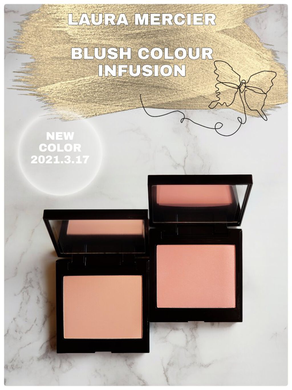 ブラッシュ カラー インフュージョン/ローラ メルシエ/パウダーチークを使ったクチコミ（1枚目）