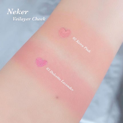 ベールレイヤーチーク/Neker /リキッドチークを使ったクチコミ(2枚目)