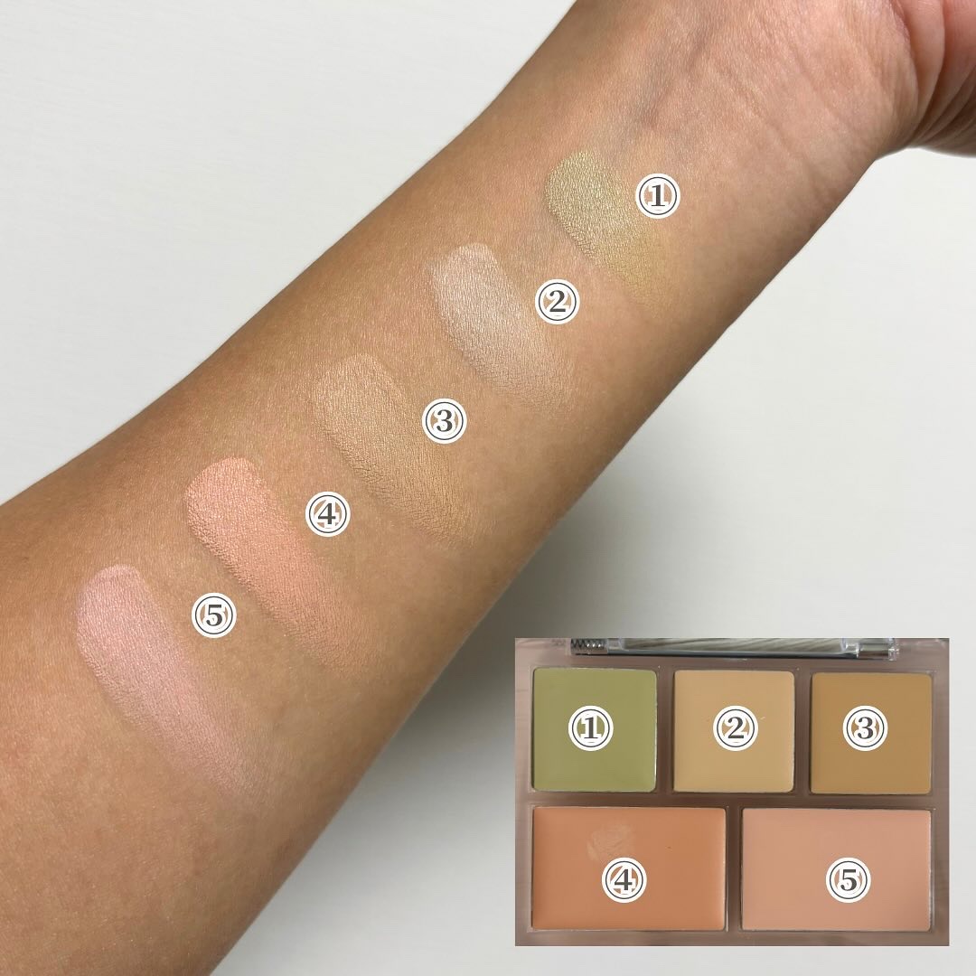 コンシールブレンダーパレット/LUNA/パレットコンシーラーを使ったクチコミ（3枚目）