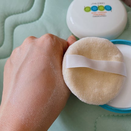 資生堂ベビーパウダー(プレスド)/ベビー/ボディパウダーを使ったクチコミ(4枚目)