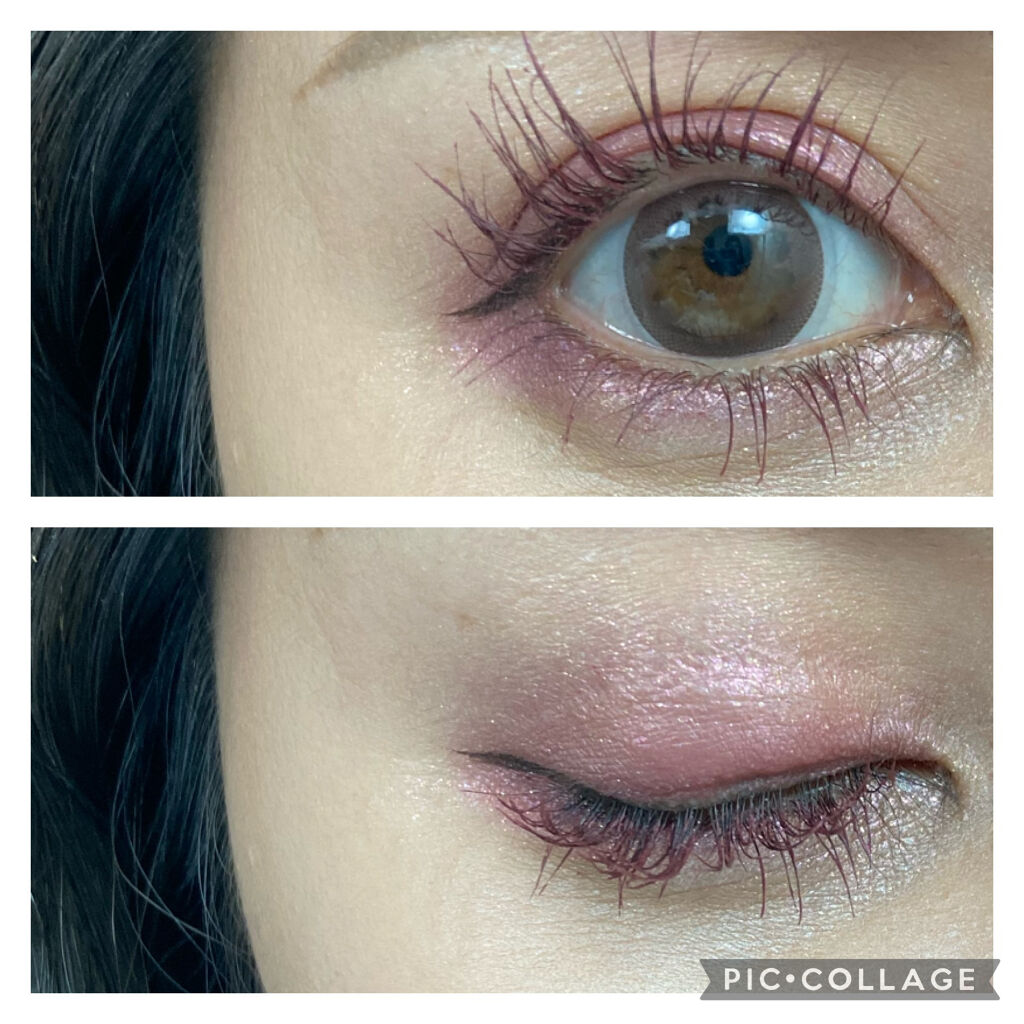 マージングカラーアイズ EX04 Old Raspberry/LUNASOL/単色アイシャドウを使ったクチコミ（2枚目）