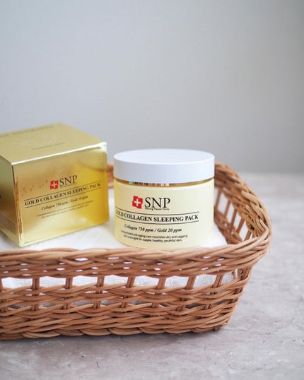 SNP ゴールド コラーゲン スリーピング パック/SNP/シートマスク・パックを使ったクチコミ(4枚目)