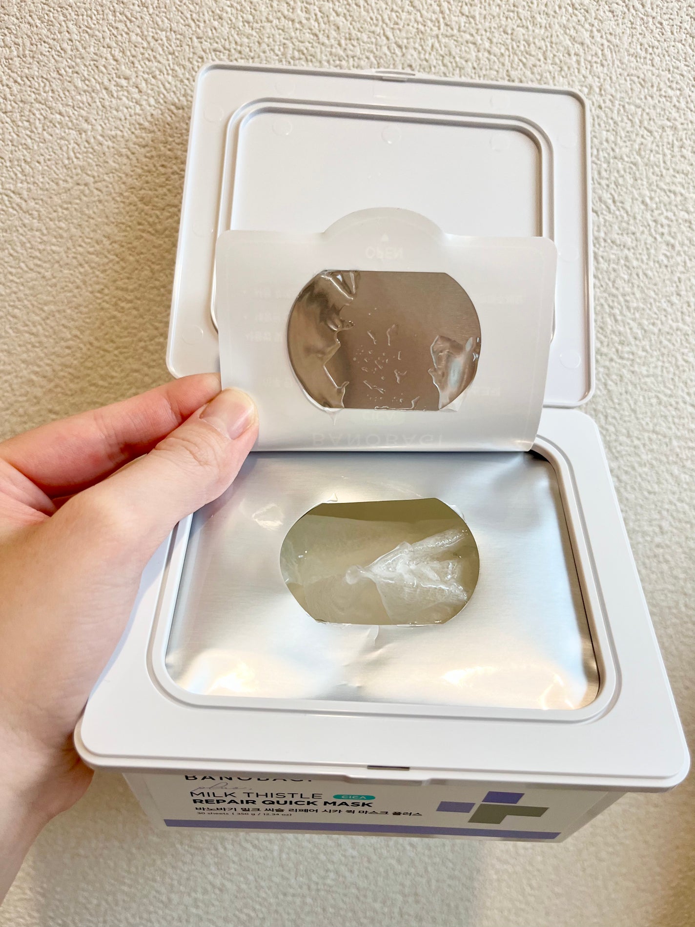 ミルクシスルリペアシカクイックマスクプラス/BANOBAGI/シートマスク・パックを使ったクチコミ(3枚目)