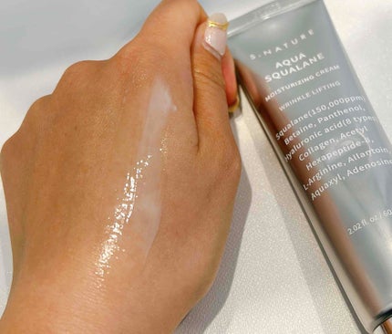 アクアスクワランモイスチャークリーム/S.NATURE/フェイスクリームを使ったクチコミ(4枚目)