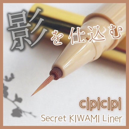 シークレットキワミライナー R/CipiCipi/リキッドアイライナーを使ったクチコミ(1枚目)