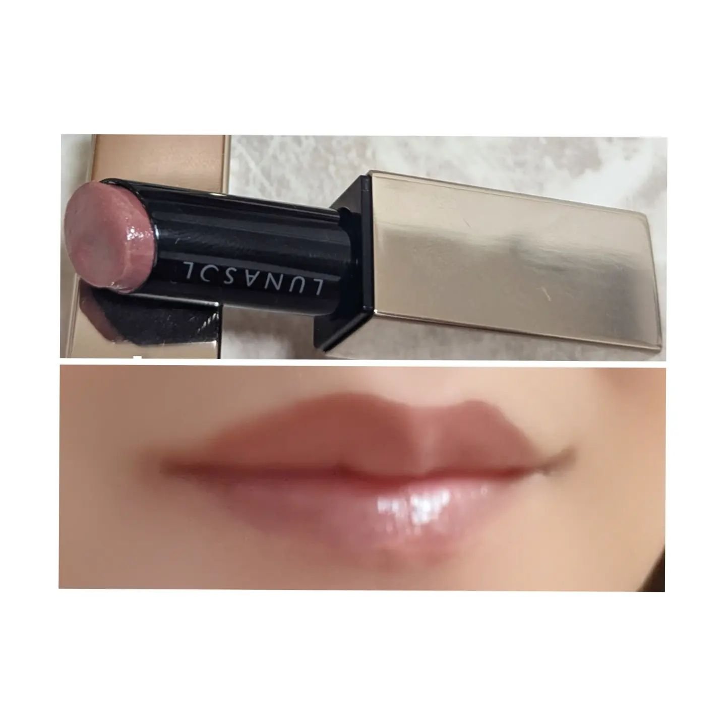 プランプメロウリップス EX10 Cuddle Rose（カドルローズ）/LUNASOL/口紅を使ったクチコミ（3枚目）