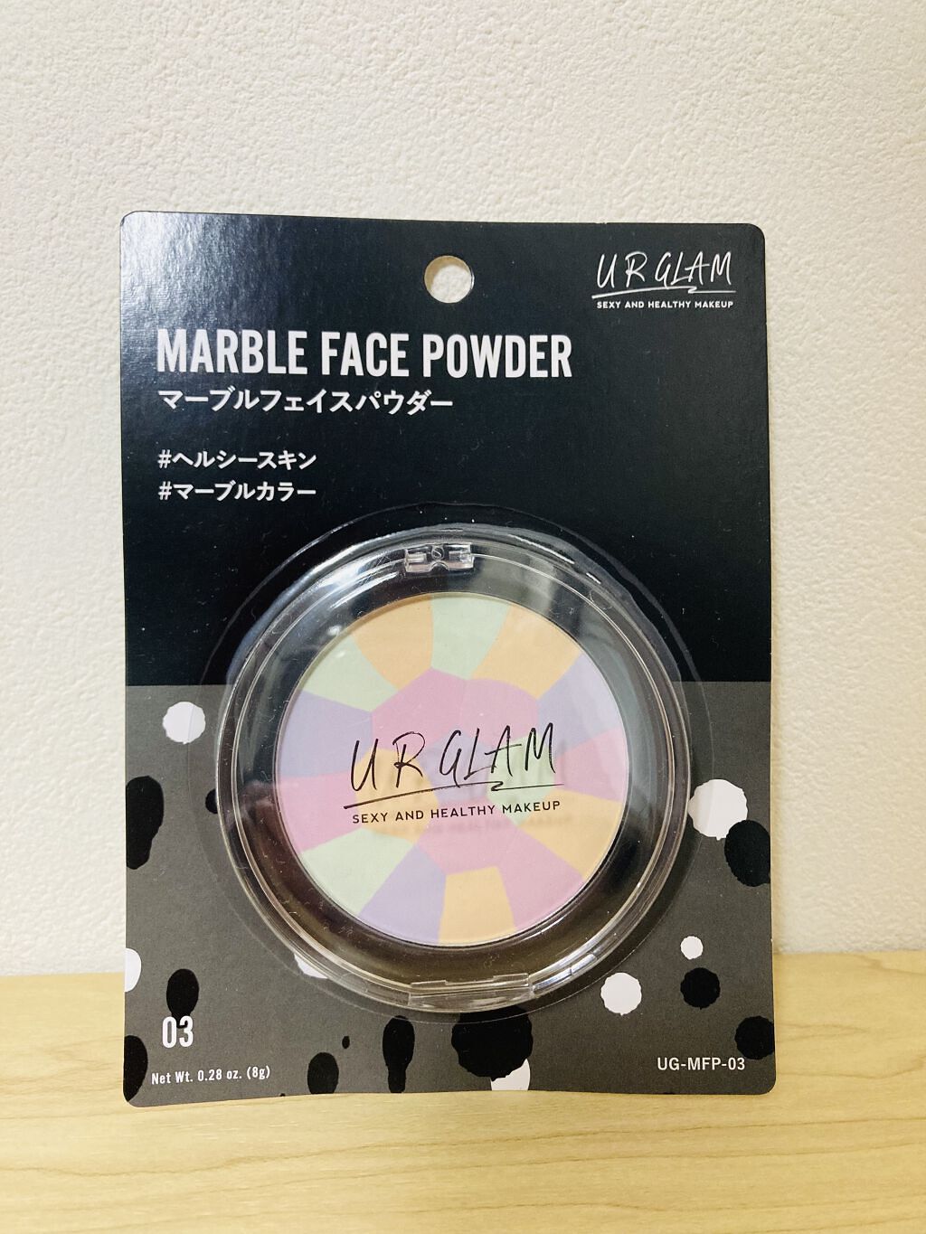 UR GLAM　MARBLE FACE POWDER/U R GLAM/プレストパウダーを使ったクチコミ（1枚目）