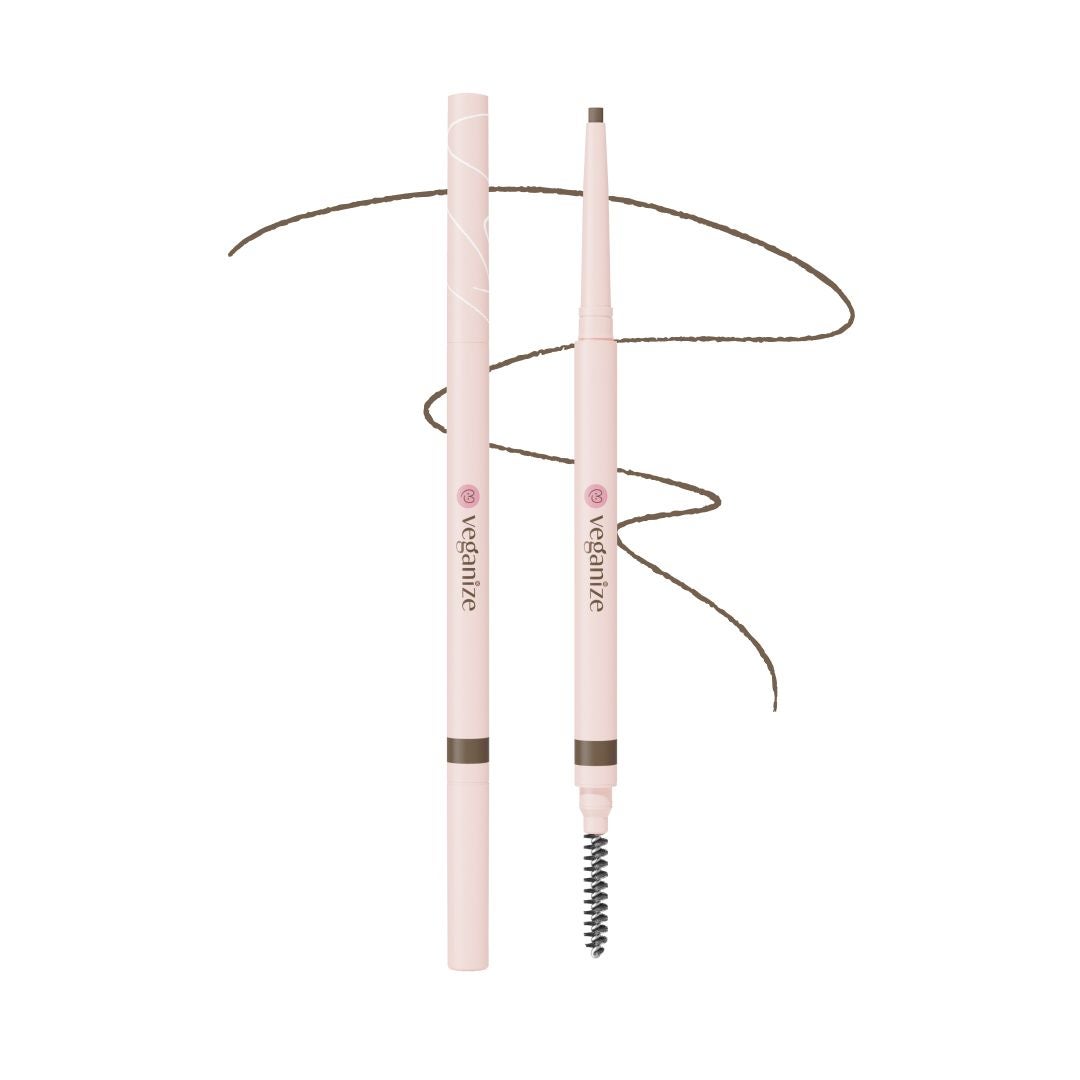 ヴィーガナイズ 超スリム アイブロウ ペンシル 2番 アッシュブラウン