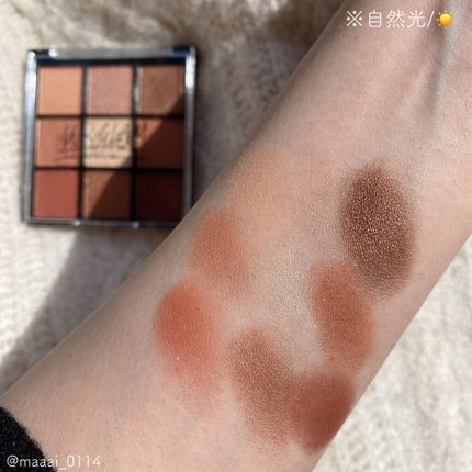 UR GLAM BLOOMING EYE COLOR PALETTE/U R GLAM/アイシャドウパレットを使ったクチコミ(4枚目)